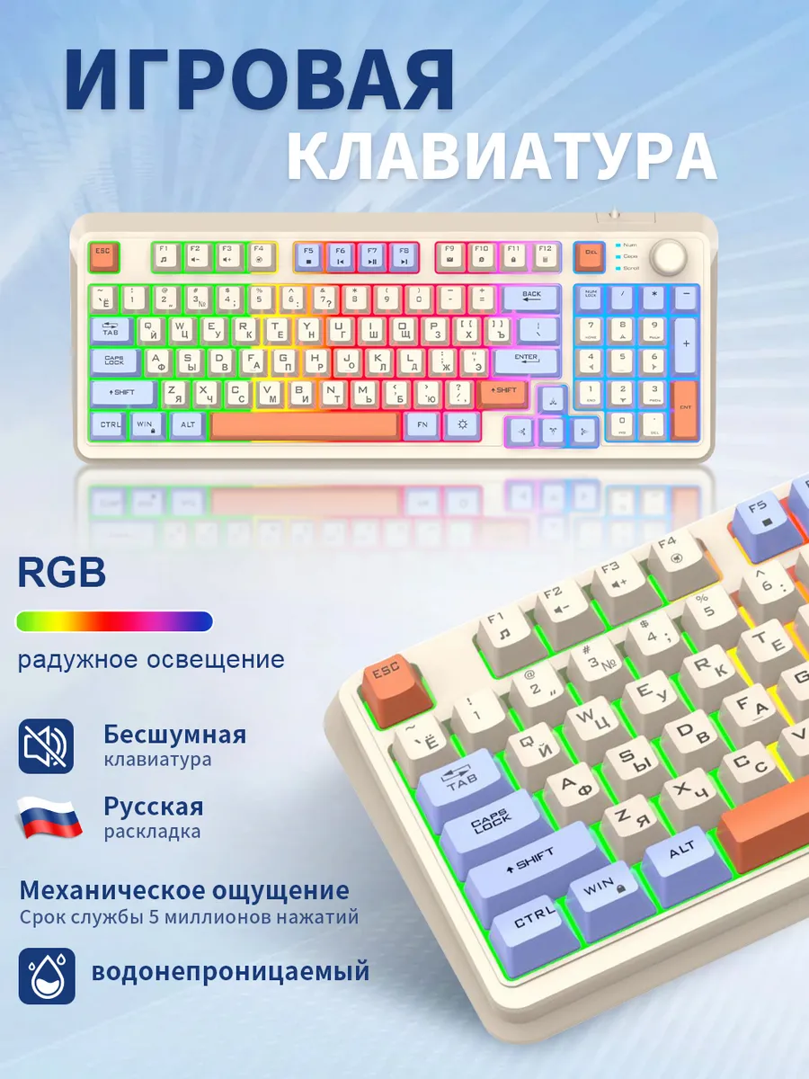 Razer Клавиатура механическая проводная с русской раскладкой