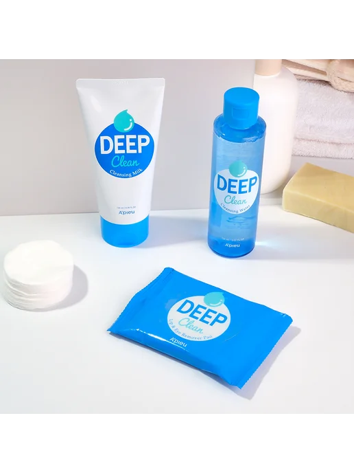 A`Pieu Салфетки для снятия макияжа `A`PIEU` `DEEP CLEAN` 25 шт, 37 г, фото 5