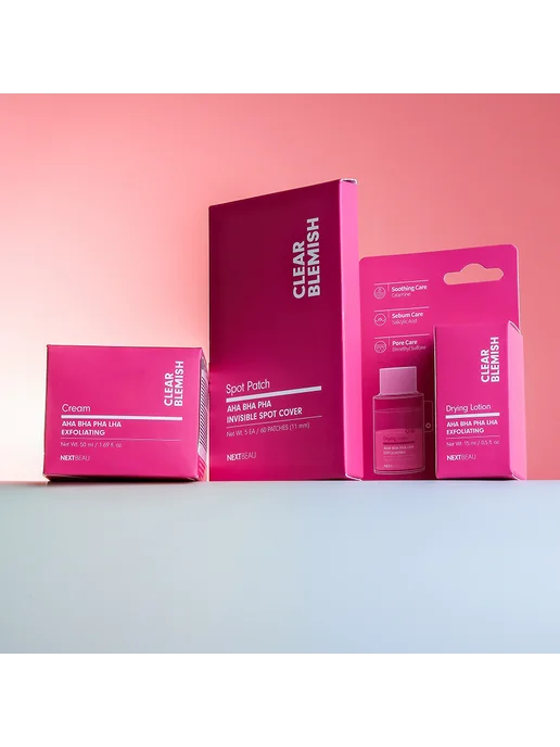 Nextbeau Набор точечных пластырей для лица CLEAR BLEMISH против акне, вариант, фото 3
