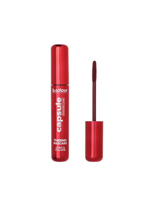 B.COLOUR PROFESSIONAL Термотушь для ресниц LONG & VOLUME влагостойкая цветная тон, красный