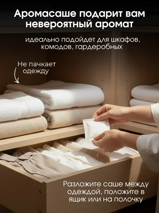 spafy Аромасаше ароматическое саше для белья в шкаф, бежевый, фото 8