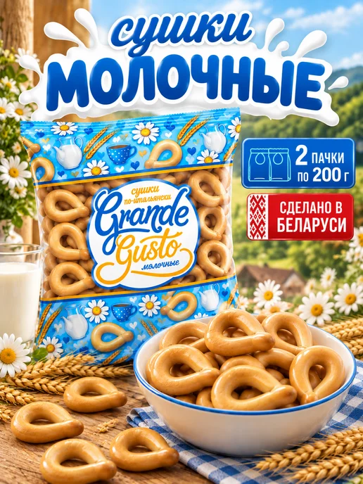 Сушки молочные 400 г, 400 г