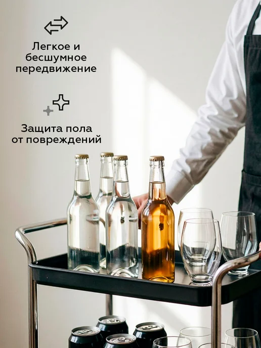 SANBERG Колесики для мебели 4 шт поворотные с болтом М10 усиленные, 4 шт, фото 7