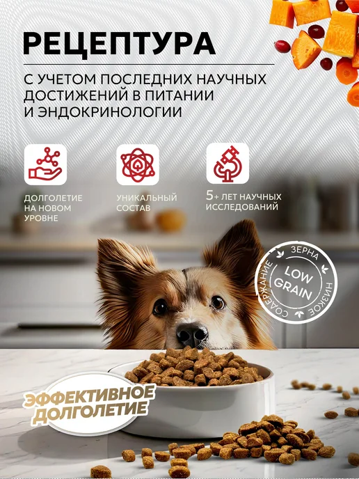 Сухой корм JUST DOG для собак, крупные, средние, говядина, 1,2 кг, фото 2