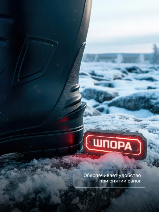 FORTMEN Сапоги эва зимние с подогревом, черный, фото 8