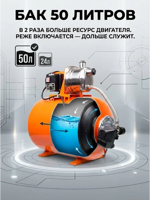 Насосная станция для воды для дома автоматическая — фото 2