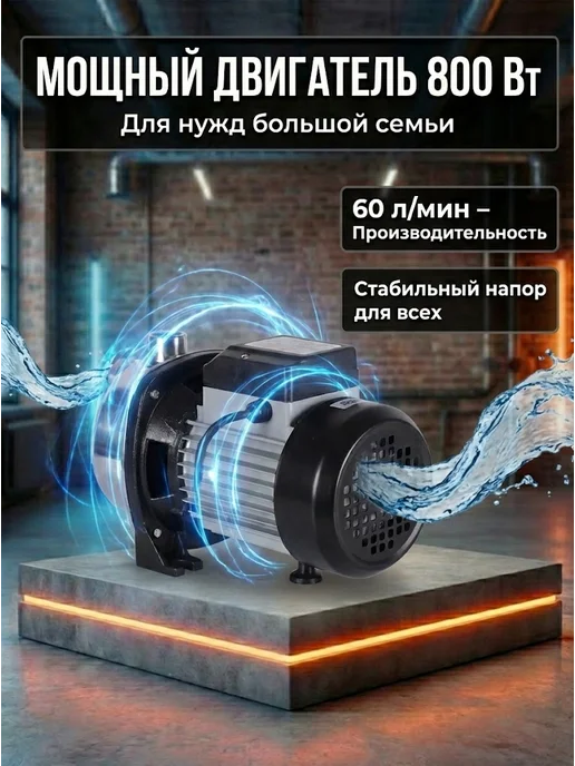 Насосная станция для воды для дома автоматическая АНС-3600Н — фото 2