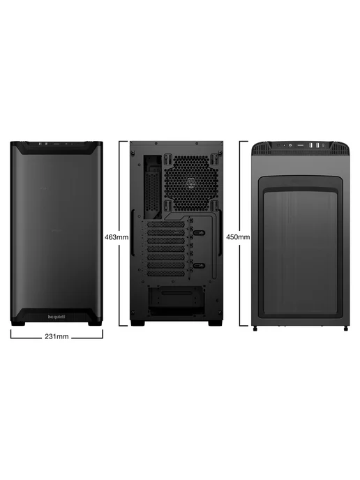 be quiet! Корпус для ПК с вентиляторами Pure Base 501 Airflow Window (…, черный, фото 7