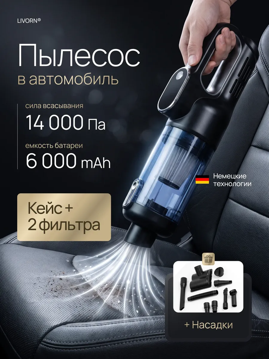 Пылесос для автомобиля беспроводной мощный