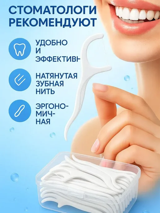 noore Зубная нить одноразовая во флоссерах, вариант, фото 2