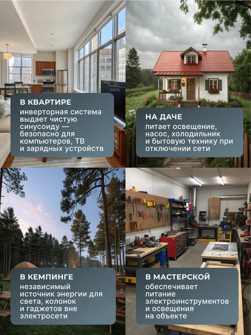 Генератор инверторный бензиновый 4.7 кВт DN5500i — фото 3