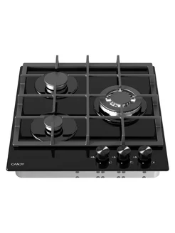 Газовая варочная панель CHXG53CWB, 3 конфорки, черная