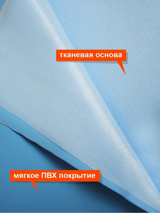 Колорит Клеенка на кровать медицинская для взрослого, голубой, фото 3