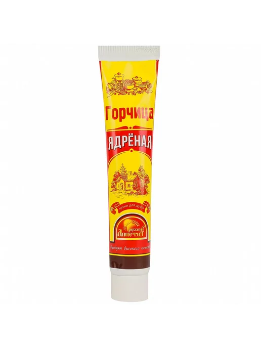 Русский аппетит Горчица ядрёная 100 г острая к мясу, 100 г, фото 2