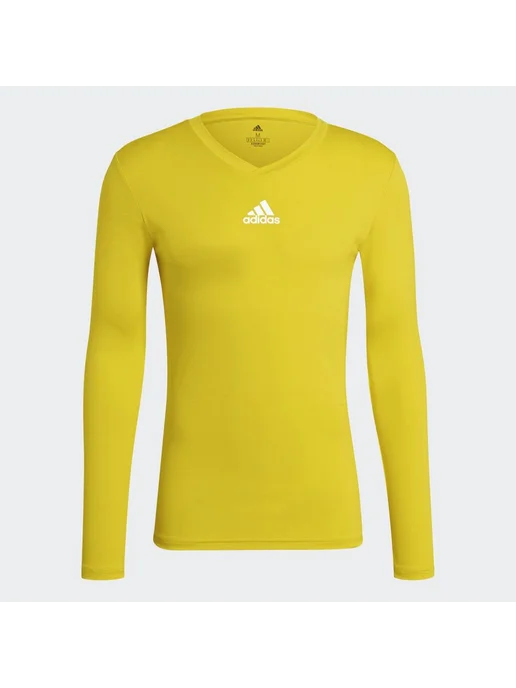 adidas Лонгслив спортивный TEAM BASE TEE, желтый