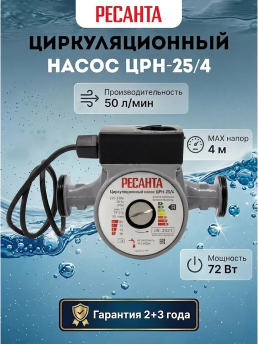Насос циркуляционный для отопления ЦРН-25/4