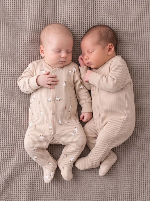 NUBBA kids Слипы для новорожденных комбинезон нательный 2шт, 2 шт, фото 3