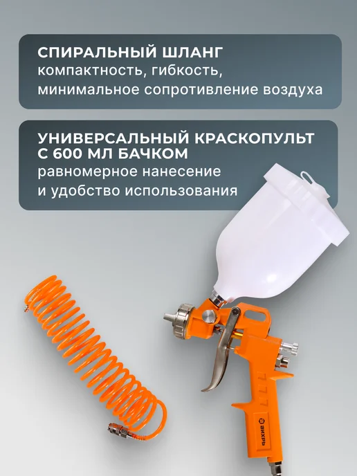 Набор пневмоинструмента для компрессора 5 предметов НП-5 — фото 4