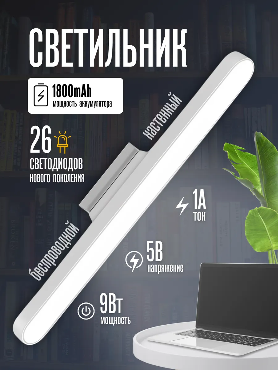 Светильник настенный 1800mAh