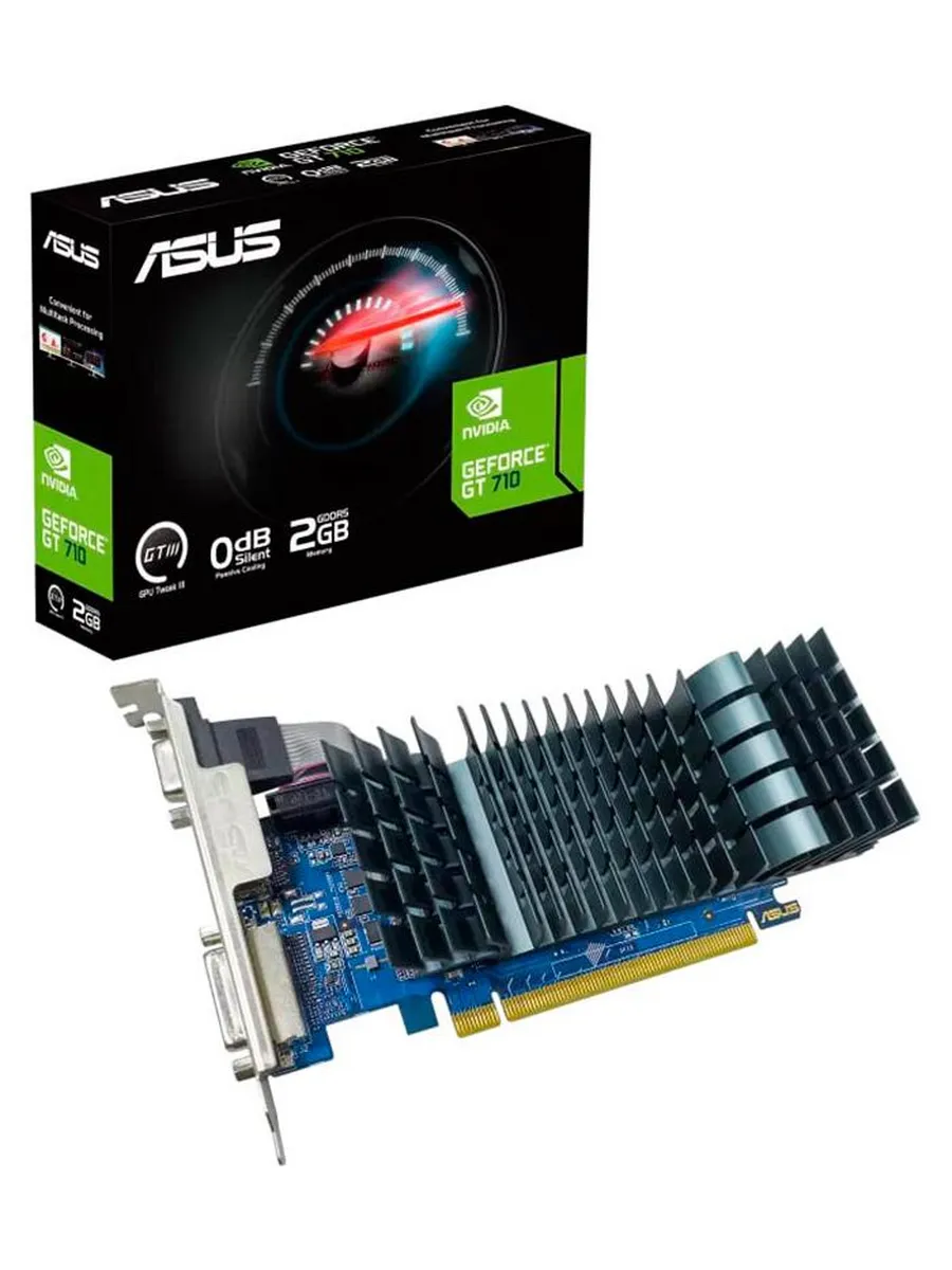 Asus Видеокарта GeForce GT 710 2Gb (GT710-SL-2GD5-BRK-EVO)