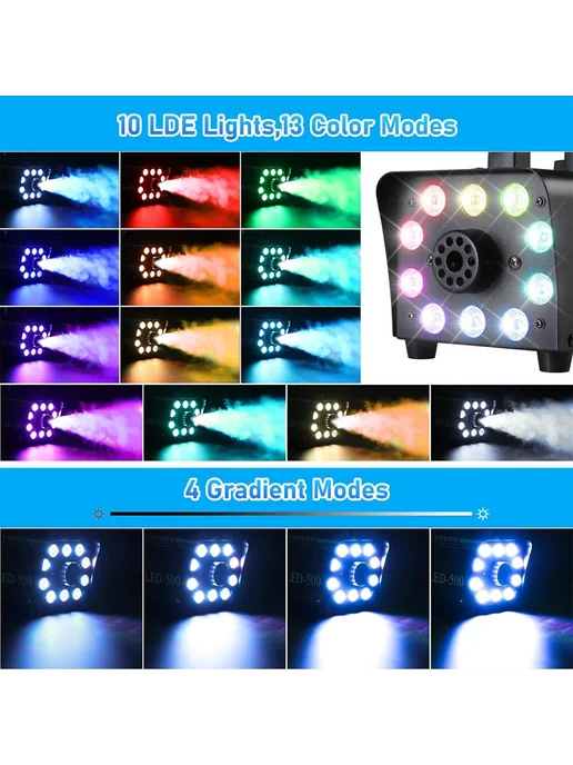 Дым Машина 500W Led Rgb Для Сцены Шоу Вечеринки, 500 Вт, фото 4