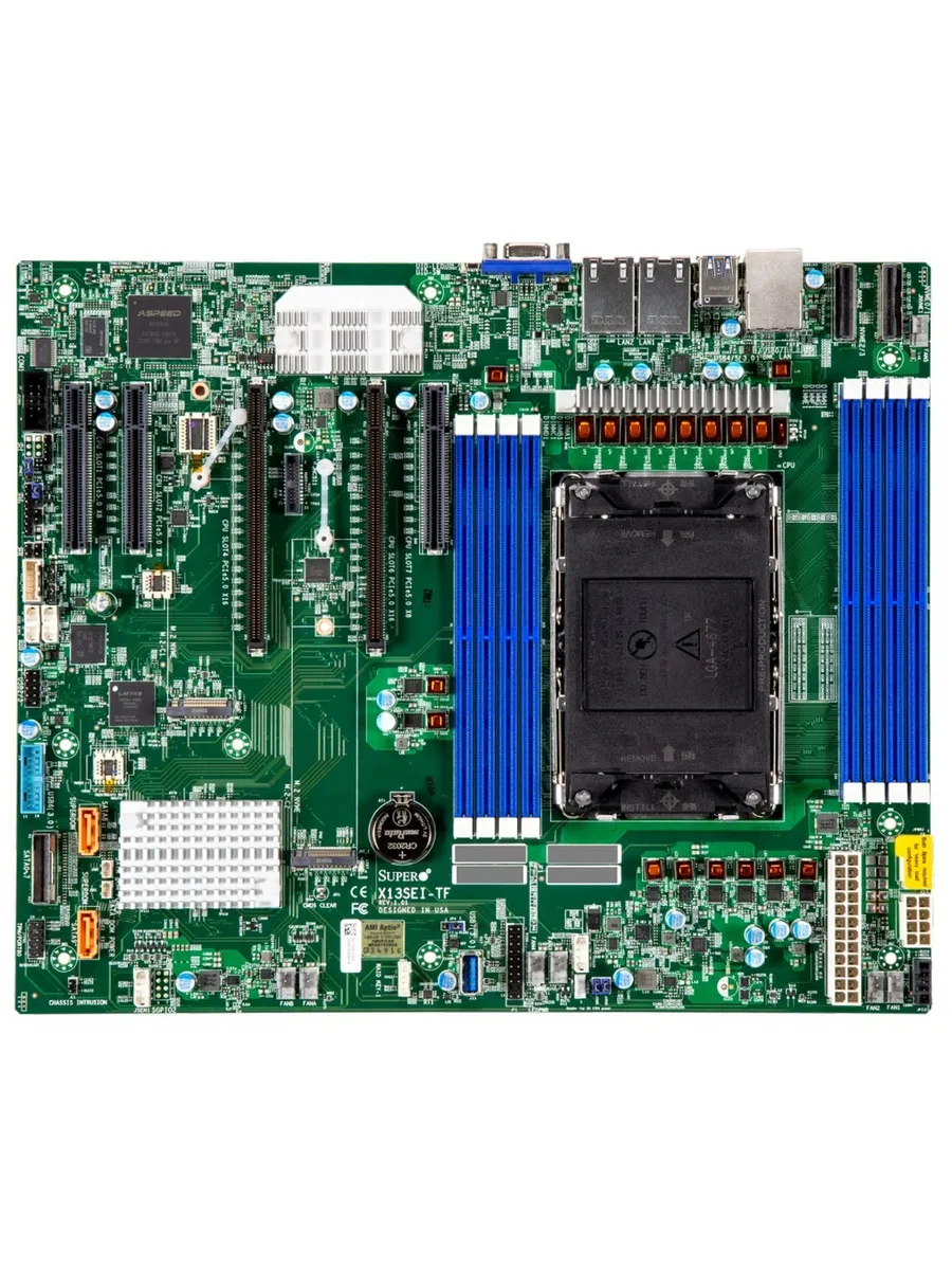 Supermicro Материнская плата MBD-X13SEI-TF-B LGA4677 Intel C741 E-ATX O