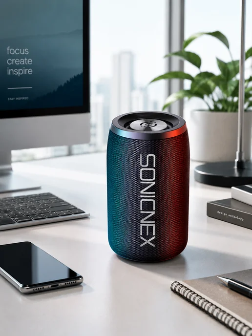 SONICNEX Bluetooth колонка 8W портативная 12ч IPX4, 8 Вт, фото 3