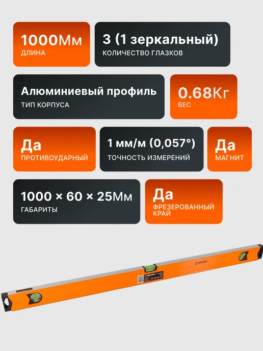 Уровень строительный 1 метр — фото 2