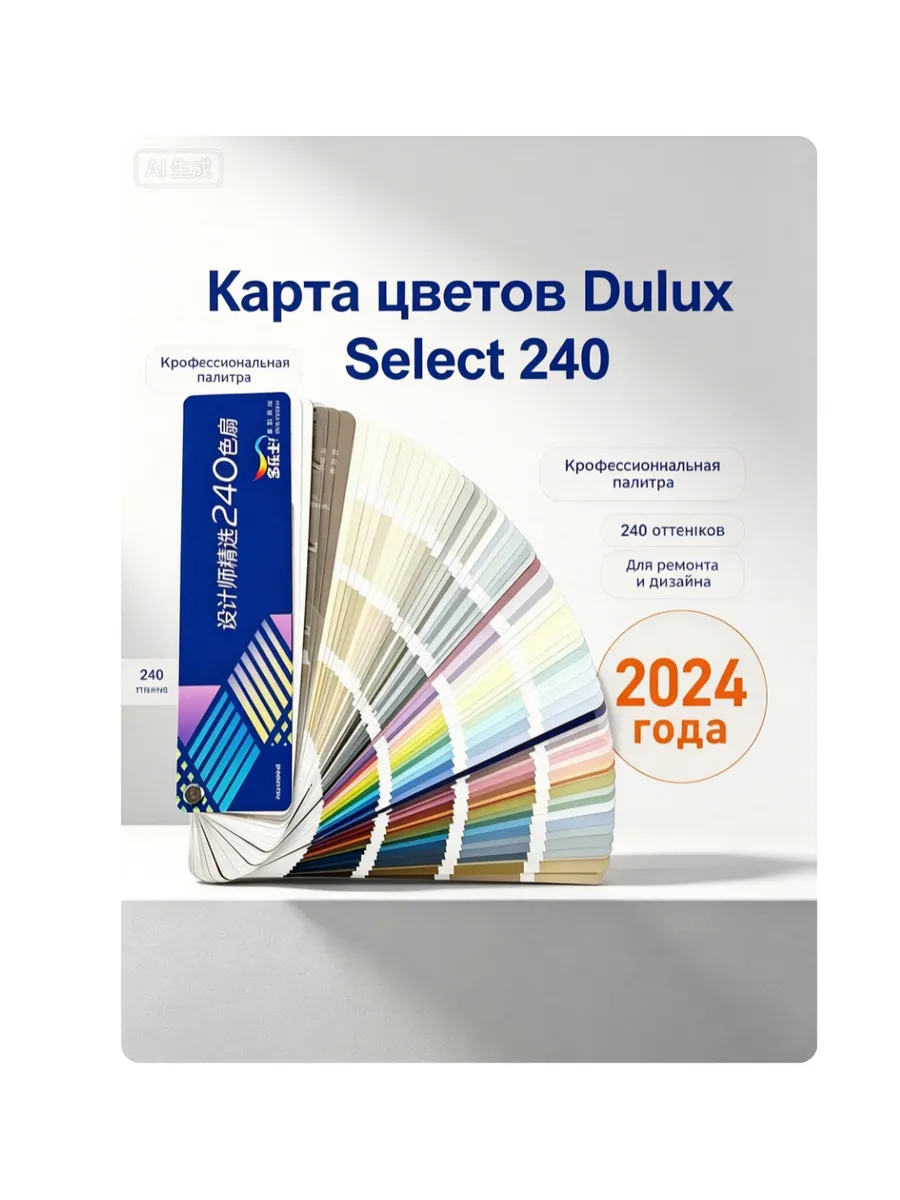 Каталог цветов Dulux Select 240, 2024