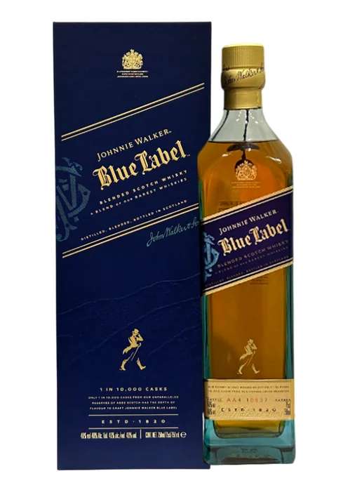 Johnnie Walker Blue Label в подарочной упаковке, синий