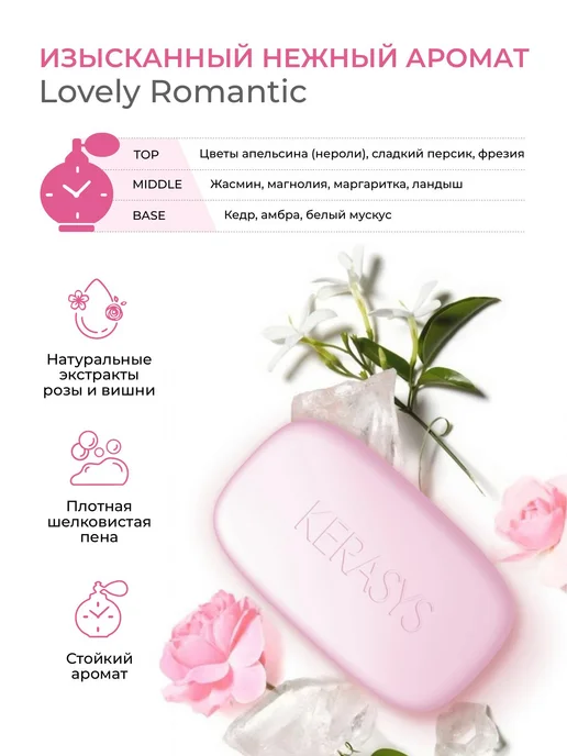 KERASYS Парфюмированное мыло набор Perfume 3 x 90 г, Корея, 90 г, фото 4