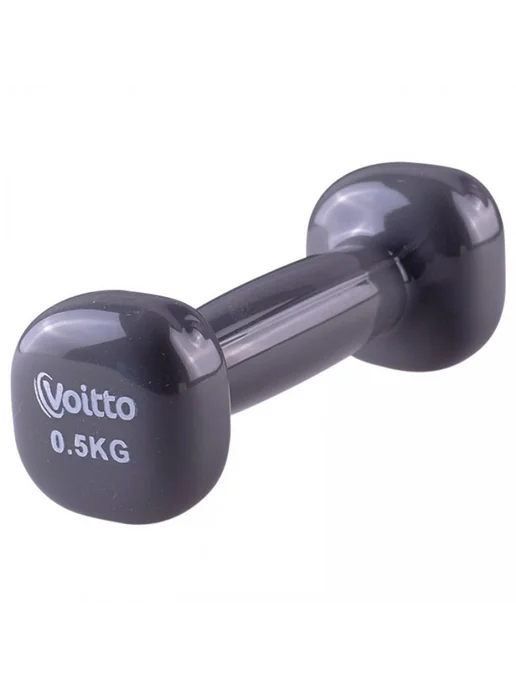 Voitto Гантель для фитнеса виниловая квадратная 2 кг, 500 г