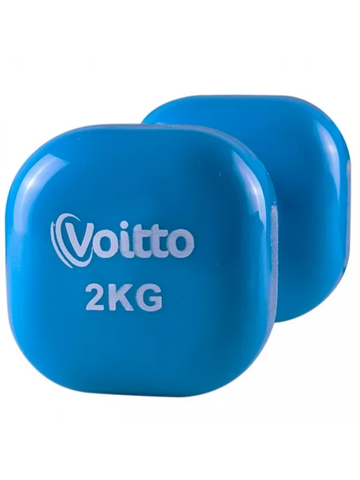 Voitto Гантель для фитнеса виниловая квадратная 2 кг, 2 кг, фото 3