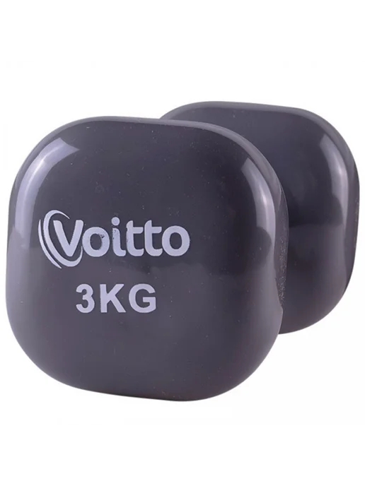 Voitto Гантель для фитнеса виниловая квадратная 2 кг, 3 кг, фото 3