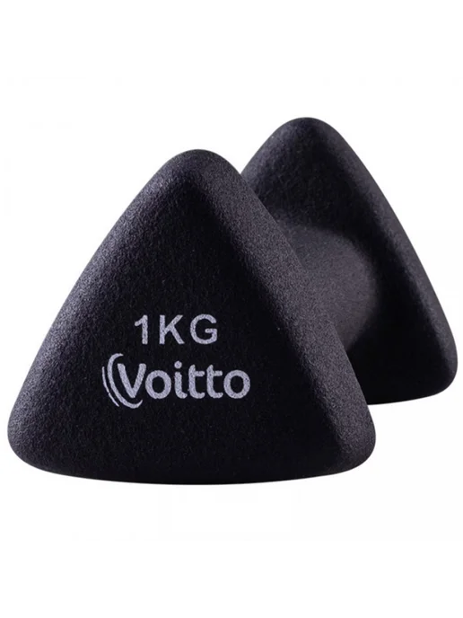 Voitto Гантель для фитнеса неопреновая треугольная 1 кг, 1 кг, фото 3