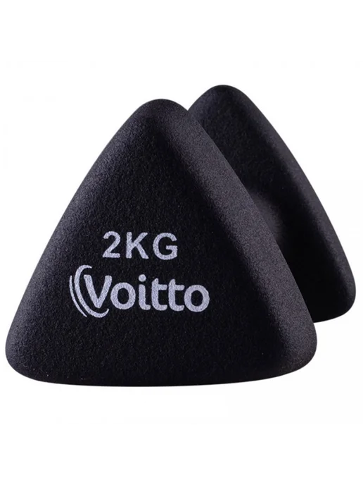 Voitto Гантель для фитнеса неопреновая треугольная 1 кг, 2 кг, фото 4