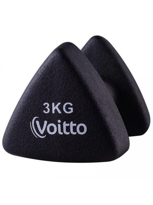 Voitto Гантель для фитнеса неопреновая треугольная 1 кг, 3 кг, фото 4