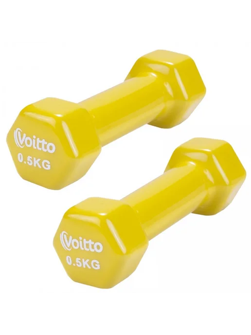 Voitto Набор шестигранных гантелей для фитнеса 0,5 кг (2шт), 500 г, 2 шт