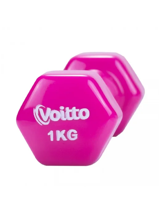 Voitto Набор шестигранных гантелей для фитнеса 0,5 кг (2шт), 1 кг, 2 шт, фото 2