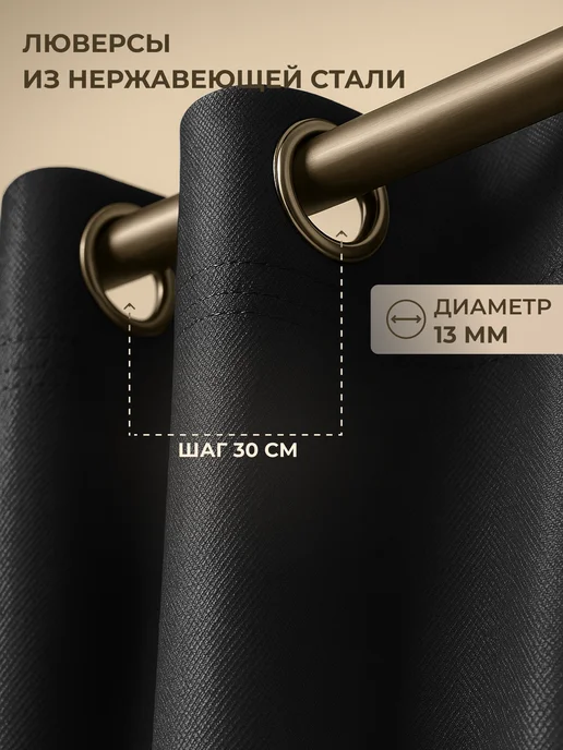 Fler Штора для гаража 300 х 200 см, черный, 300x200 см, фото 4
