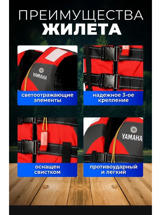 Жилет спасательный для рыбалки и отдыха универсальный, вариант, фото 3