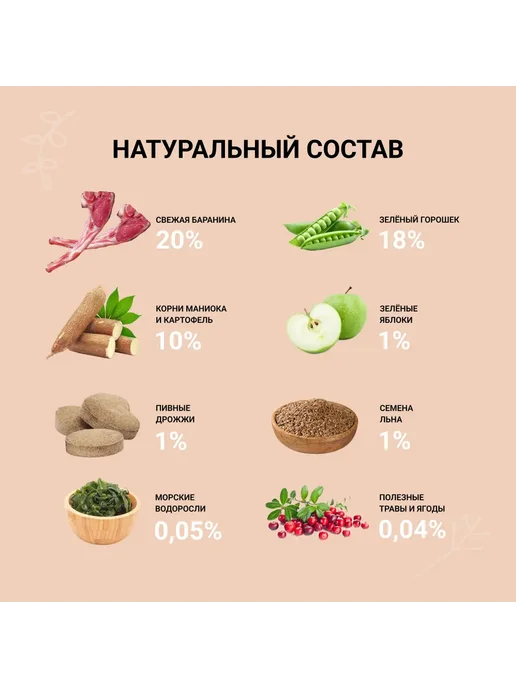 Сухой корм Ownat для собак, взрослые, ягненок, 14 кг, фото 7