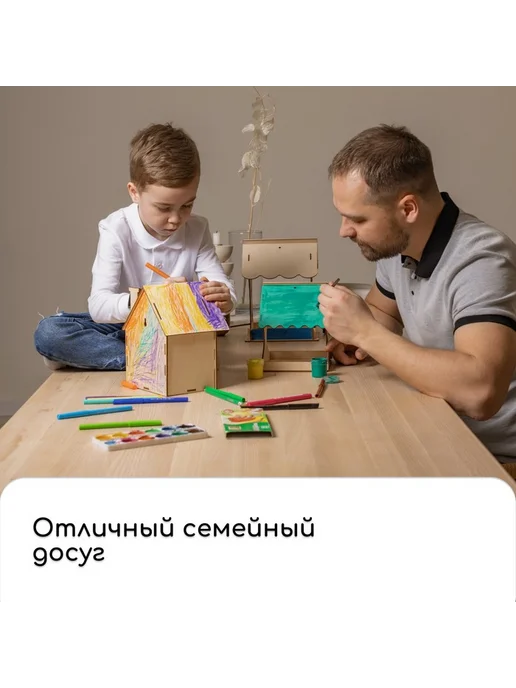 Кормушка деревянная подвесная для птиц, бежевый, фото 8