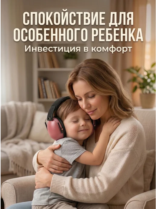BANZ Шумоподавляющие наушники для аутистов детские противошумные, красный, фото 8