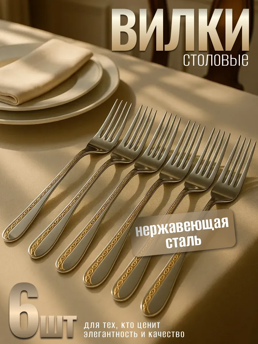 Вилки столовые набор на 6 персон