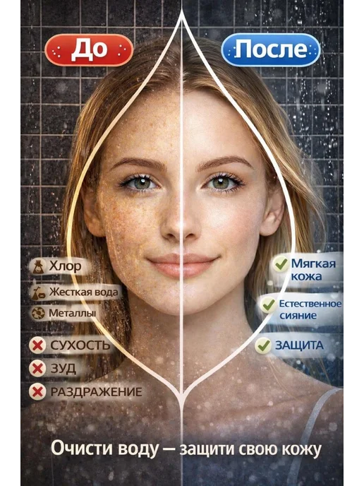 Фильтр для душа, белый, фото 2