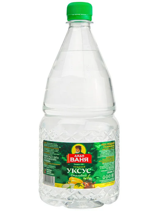 Уксус столовый Дядя Ваня 9%, 1 л, 1 л