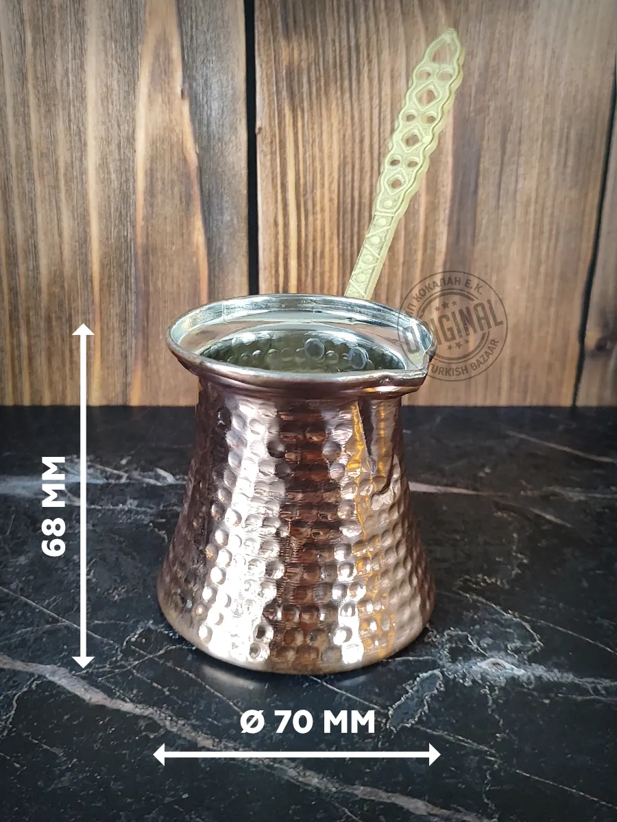 Bakır Kahve Cezvesi, Türkiye, 150 ml 2