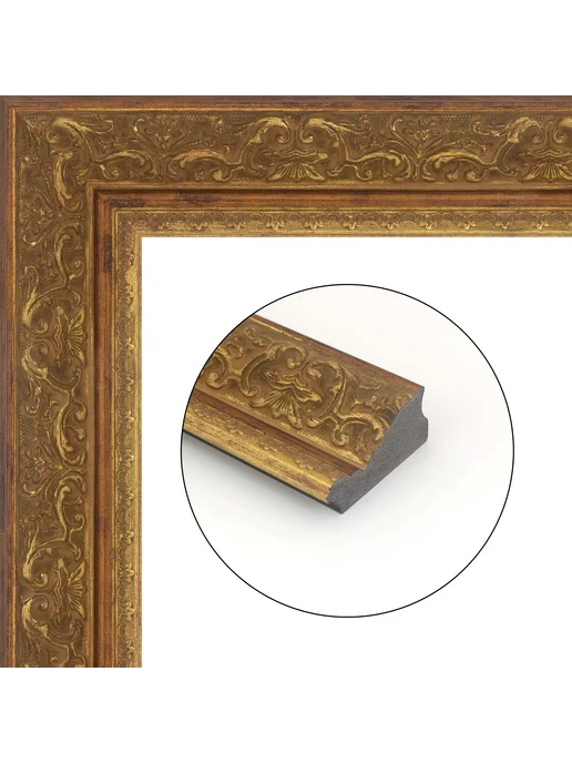 Кинешемская рамочка Рамка багетная для картин со стеклом 35 x 25 см, РБ-278, 30x20 см, фото 2