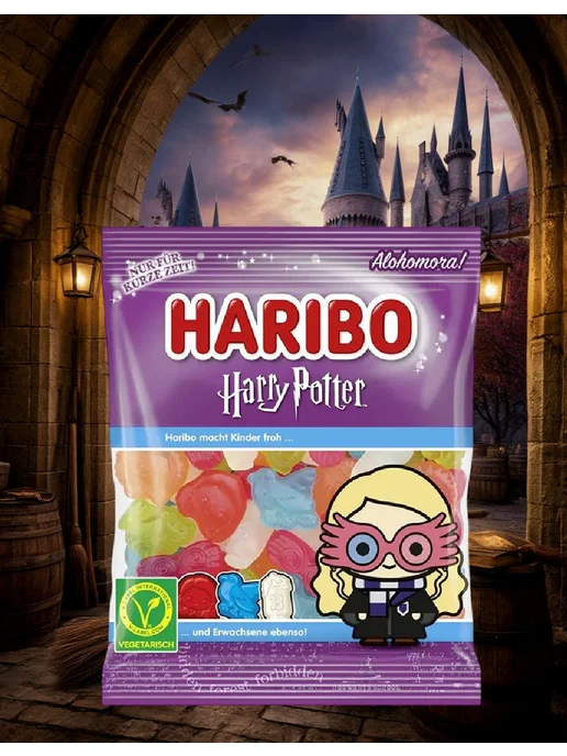 Haribo / Харибо / Мармелад Мармелад Харибо Полумна Лавгуд 160гр х2шт, 160 г, 2 шт, фото 2